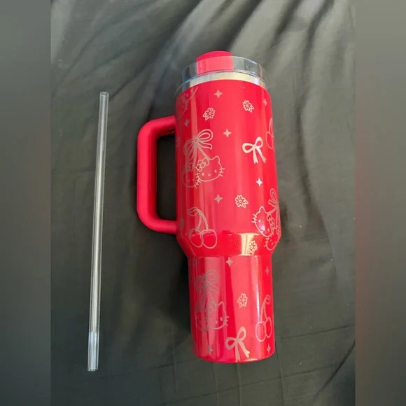 Stanley 40 oz custom Hello Kitty w/ Cherries - Picture 2 of 3